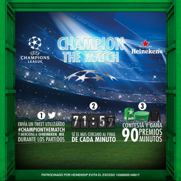 Gana premios y vive el futbol el doble con Heineken #ChampionTheMatch