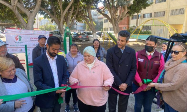 Inauguran gimnasio al aire libre la diputada Evangelina Moreno Guerra y la empresa HEINEKEN MÉXICO