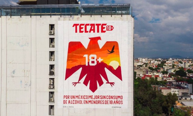 TECATE® realiza mural en la CDMX para concientizar sobre el consumo de alcohol en menores de 18 años.