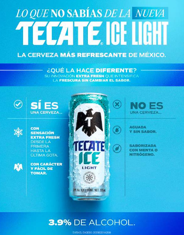 Tecnología Extra Fresh: El secreto de la nueva Tecate Ice Light